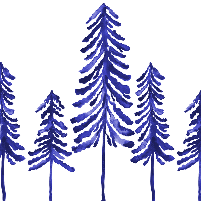 Pine Trees - Navy Coffee Mug Gallery Image 2