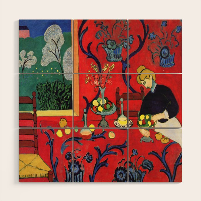 Henri Matisse Harmony in Red Wood Wall Art Gallery Image 1