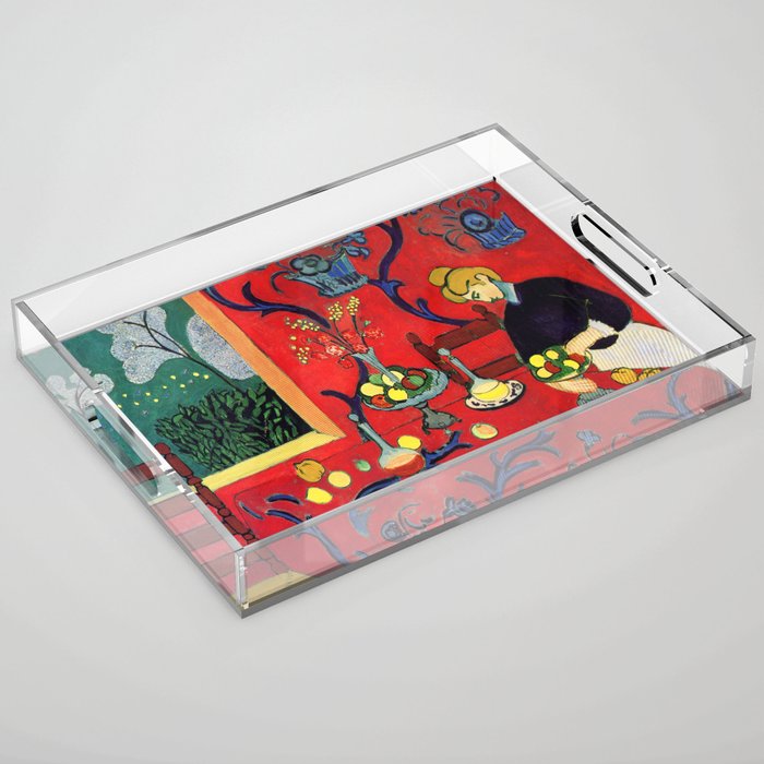 Henri Matisse Harmony in Red Acrylic Tray Gallery Image 1