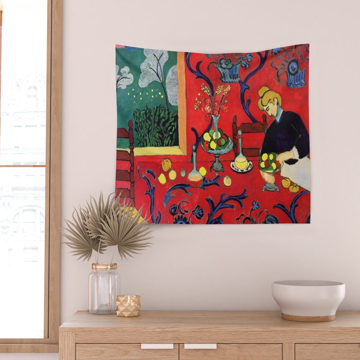 Henri Matisse Harmony in Red Wall Tapestry Gallery Image 2