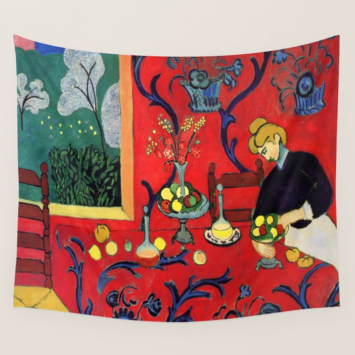 Henri Matisse Harmony in Red Wall Tapestry Gallery Image 4