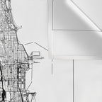 Chicago Map Wall Tapestry Gallery Image 3