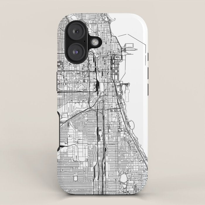 Chicago Map iPhone Case Gallery Image 1