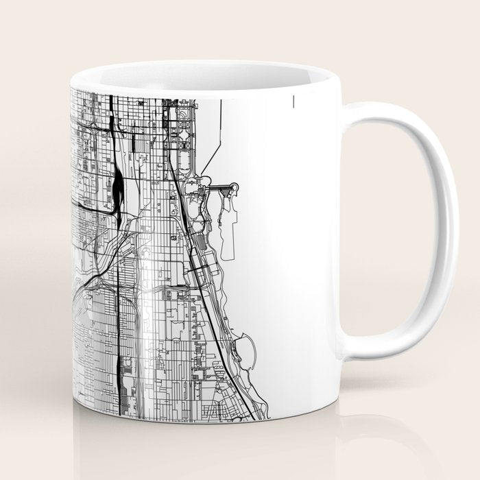 Chicago Map Coffee Mug Gallery Image 1