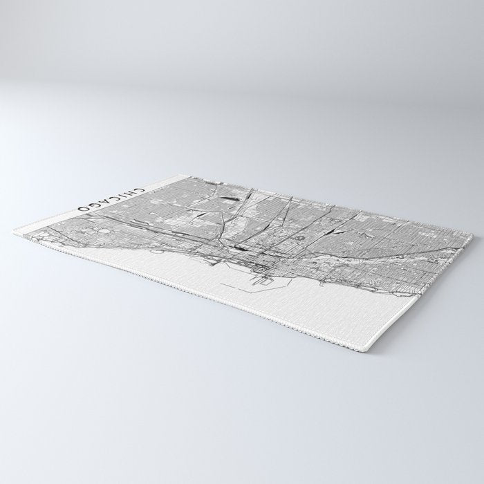 Chicago Map Rug Gallery Image 3