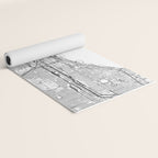 Chicago Map Yoga Mat Gallery Image 2