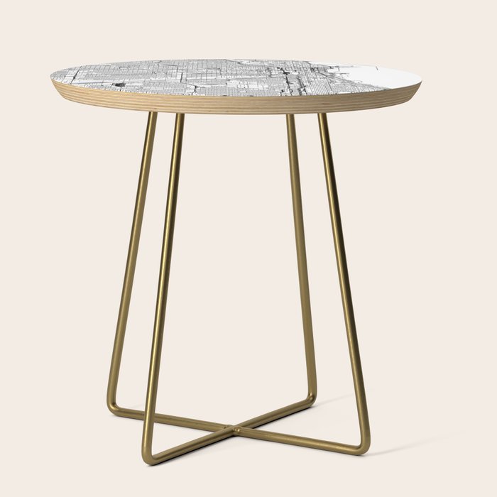 Chicago Map Side Table Gallery Image 1