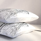 Chicago Map Pillow Sham Gallery Image 3