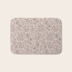Pink Flower Pattern Bath Mat Gallery Image 1