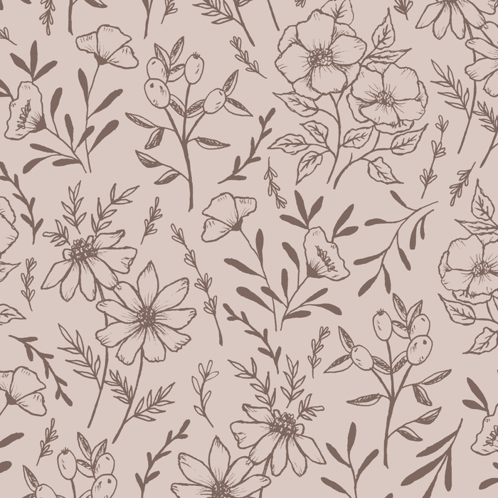 Pink Flower Pattern Coffee Mug Gallery Image 2