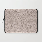 Pink Flower Pattern Laptop Sleeve Gallery Image 1