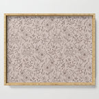 Pink Flower Pattern Serving Tray Gallery Image 1