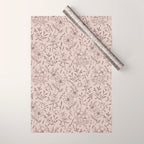 Pink Flower Pattern Wrapping Paper Gallery Image 1