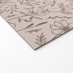 Pink Flower Pattern Welcome Mat Gallery Image 2