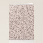 Pink Flower Pattern Stationery Card Gallery Image 2