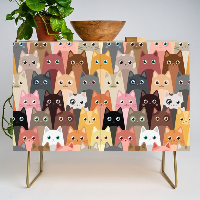 Cats Pattern Credenza Gallery Image 1