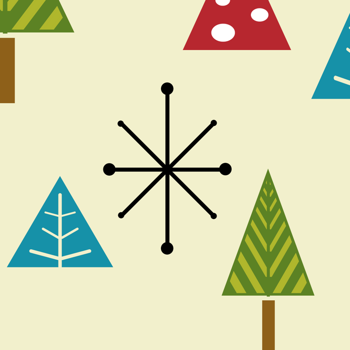 Mid Century Modern Christmas Trees Coffee Mug Gallery Image 2