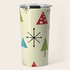 Mid Century Modern Christmas Trees Travel Mug Gallery Image 1