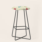 Mid Century Modern Christmas Trees Stool Gallery Image 1