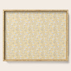 Small Block Print Floral - Butter Serving Tray Gallery Image 1