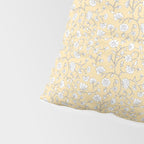 Small Block Print Floral - Butter Pillow Sham Gallery Image 4