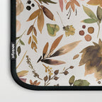 Harvest 2025 Artistic Autumn Floral Leaves Brown Laptop Sleeve Gallery Image 3