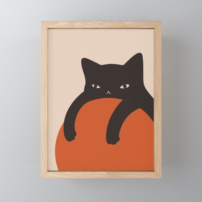 Cat Landscape 155 Mini Art Print Gallery Image 1