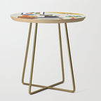 Retro black cat & record player Side Table Gallery Image 1