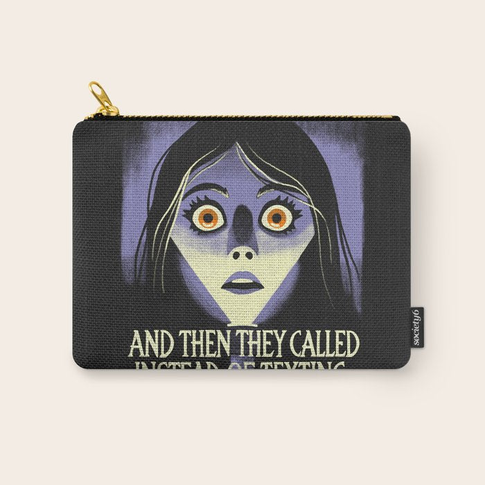 The horror of a phone call Carry All Pouch Gallery Image 1