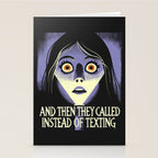 The horror of a phone call Stationery Card Gallery Image 2