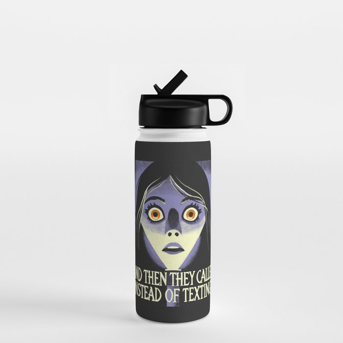 The horror of a phone call Water Bottle Gallery Image 1