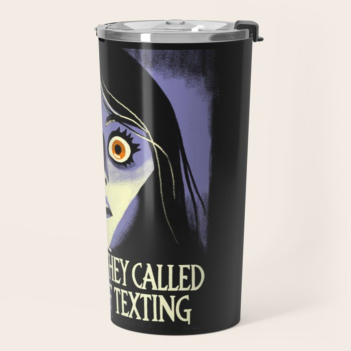 The horror of a phone call Travel Mug Gallery Image 2