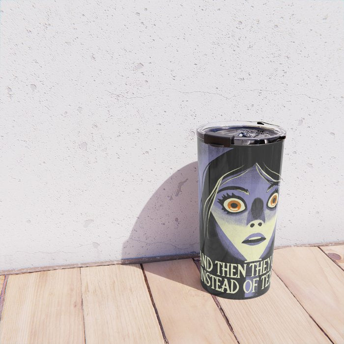 The horror of a phone call Travel Mug Gallery Image 4