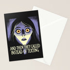 The horror of a phone call Stationery Card Gallery Image 2