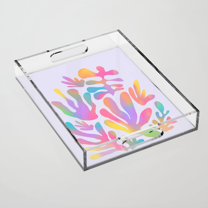 Matisse colorful pastel cutouts Acrylic Tray Gallery Image 1