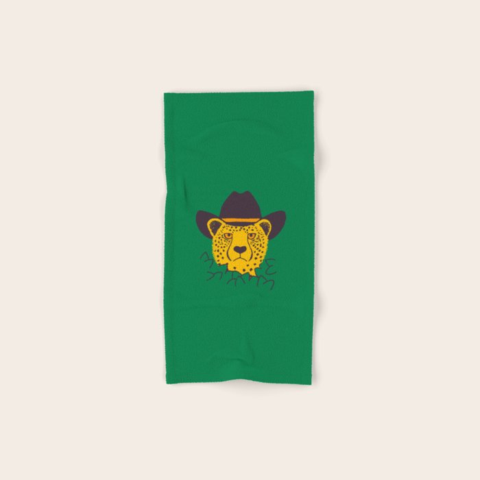 Leafy Cowgirl Cheetah Bath Towel Gallery Image 1