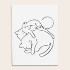 Cats line art 1 Notebook Gallery Image 4
