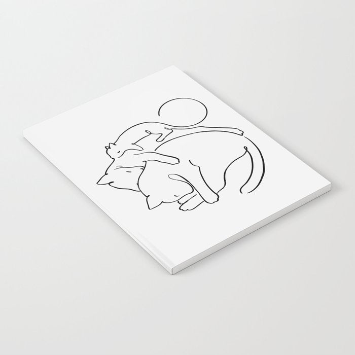 Cats line art 1 Notebook Gallery Image 2