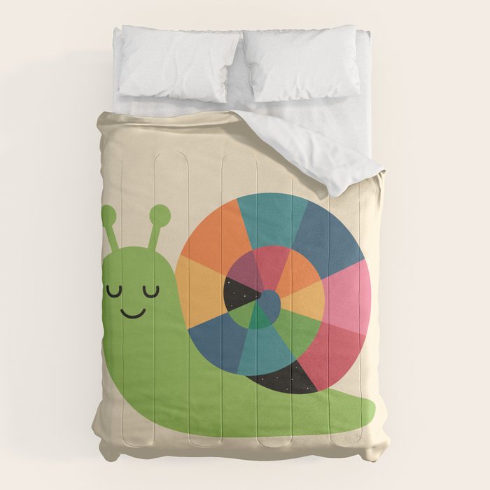 Snail Vibes Comforter Gallery Image 6