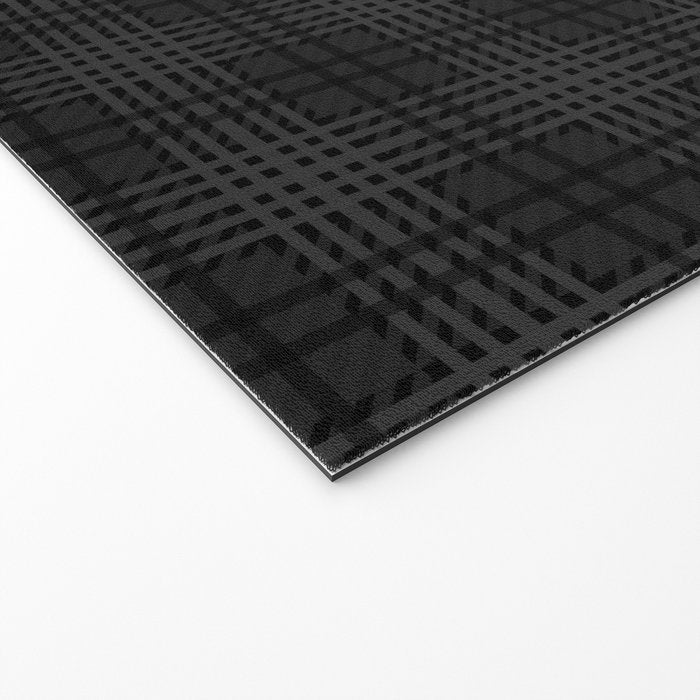 grey and black plaid Welcome Mat Gallery Image 2
