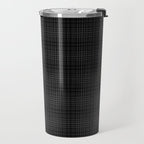 grey and black plaid Travel Mug Gallery Image 2