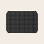 grey and black plaid Bath Mat Gallery Image 1