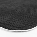 grey and black plaid Bath Mat Gallery Image 3