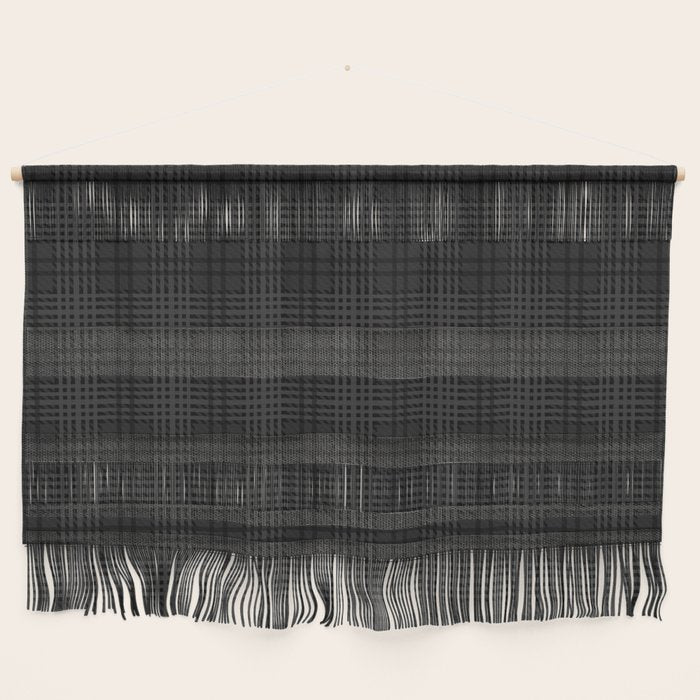 grey and black plaid Wall Hanging Gallery Image 1