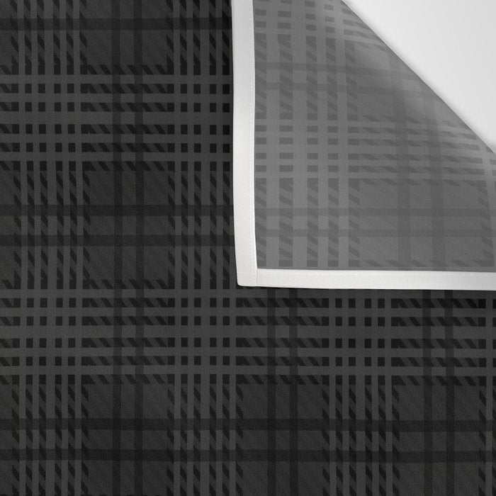 grey and black plaid Wall Tapestry Gallery Image 3