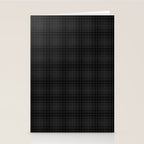 grey and black plaid Stationery Card Gallery Image 2
