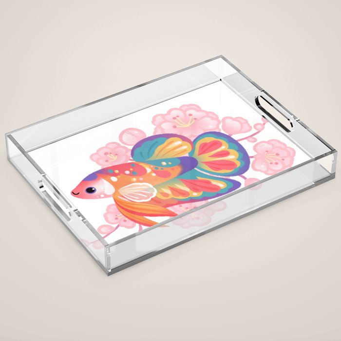 Koi betta Acrylic Tray Gallery Image 1