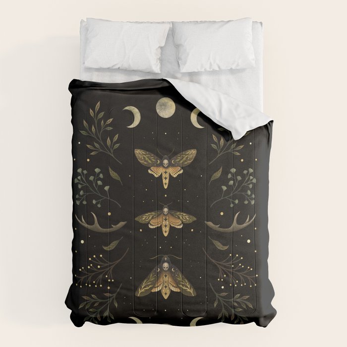 Death Head Moths Night Comforter Gallery Image 6