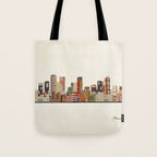 denver colorado skyline Tote Bag Gallery Image 1