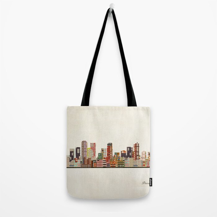 denver colorado skyline Tote Bag Gallery Image 2
